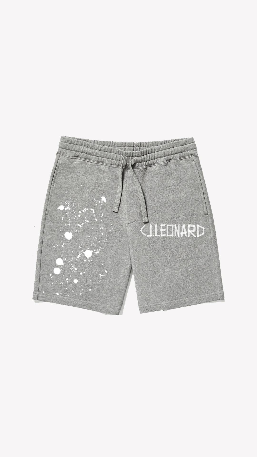 Grey Splatter Shorts