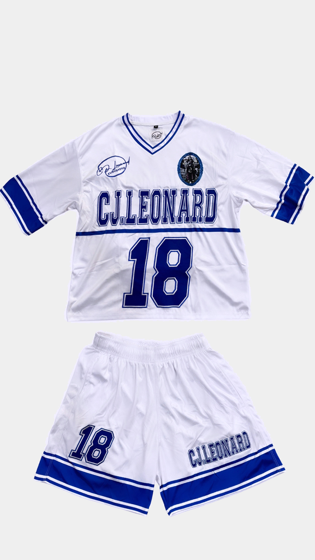 White 1896 Jersey Set