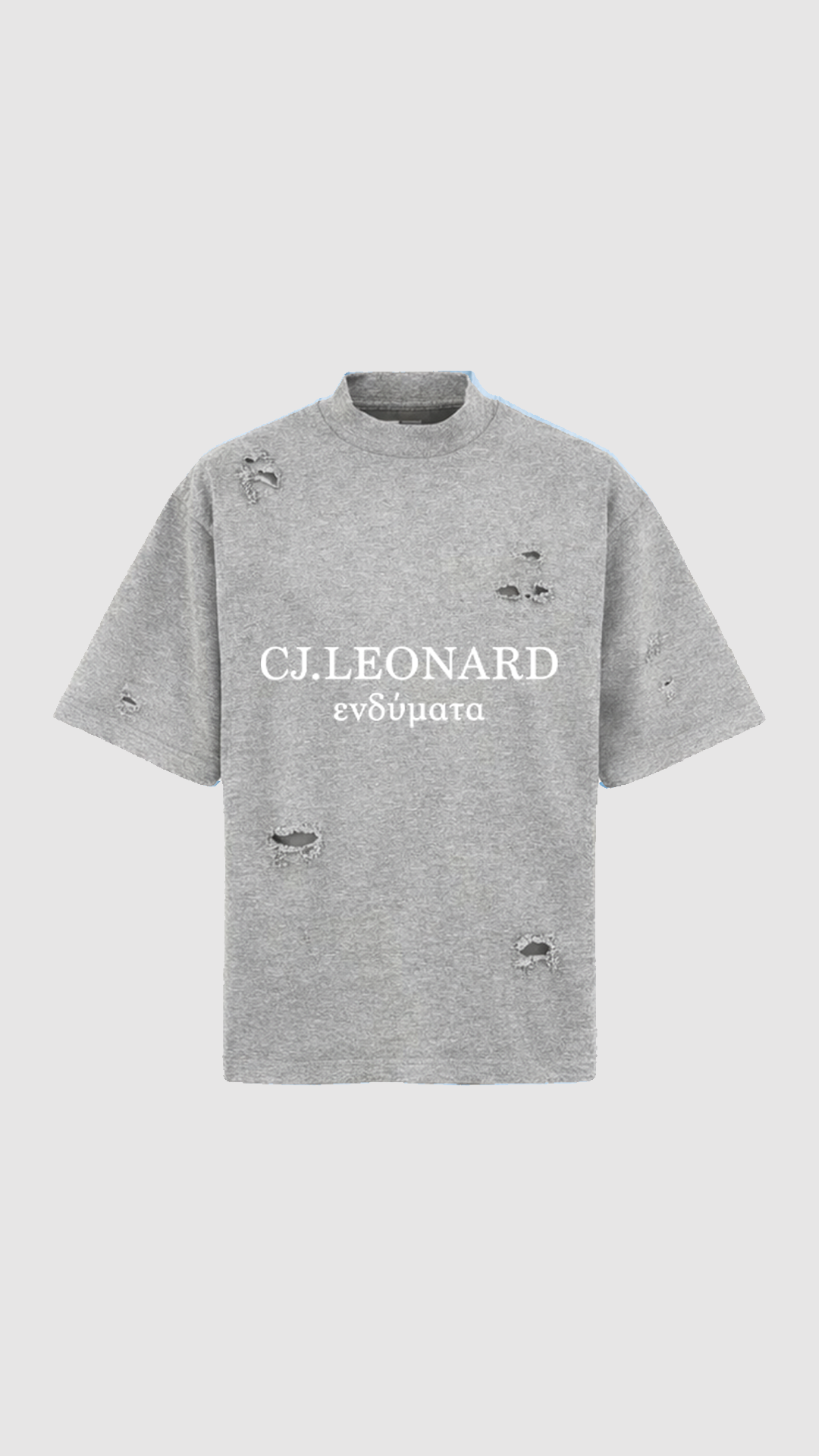 Grey Signature Distressed Tee