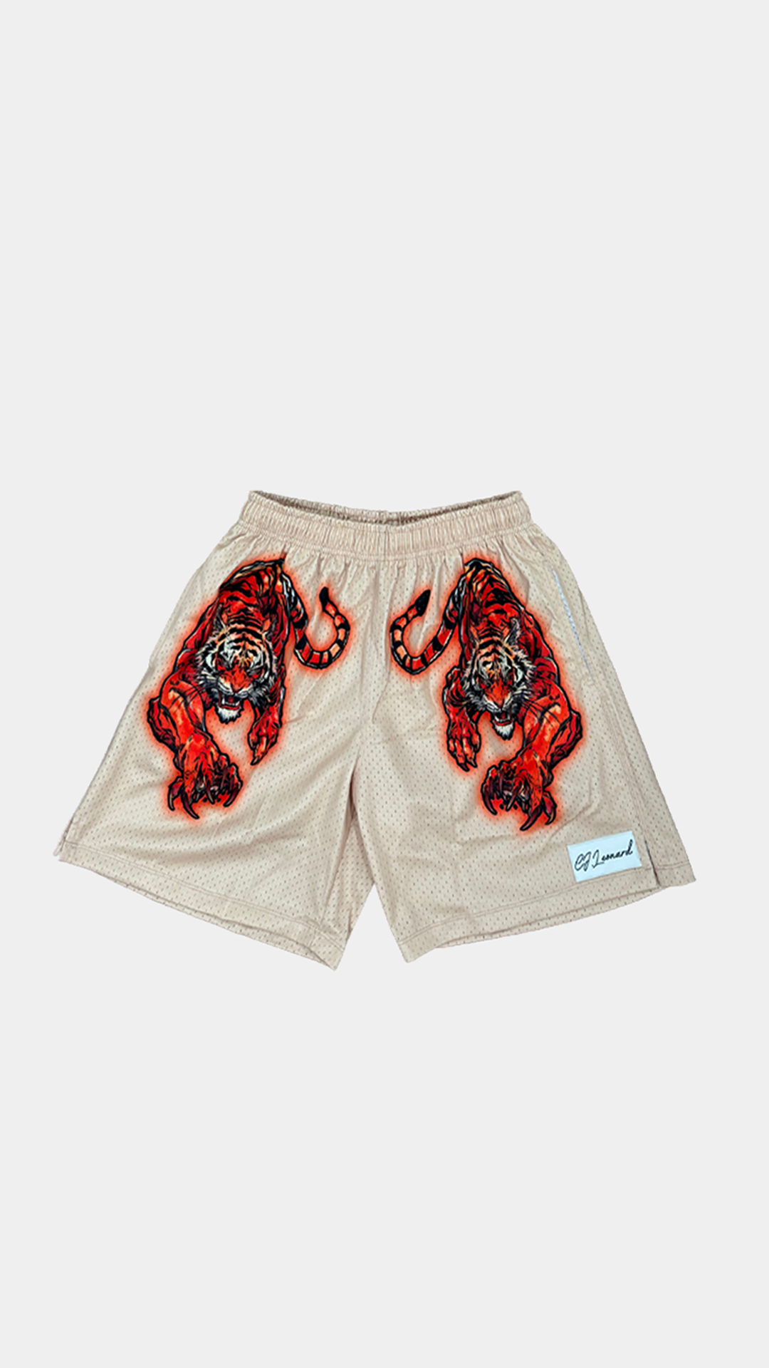 Tan Tiger Shorts