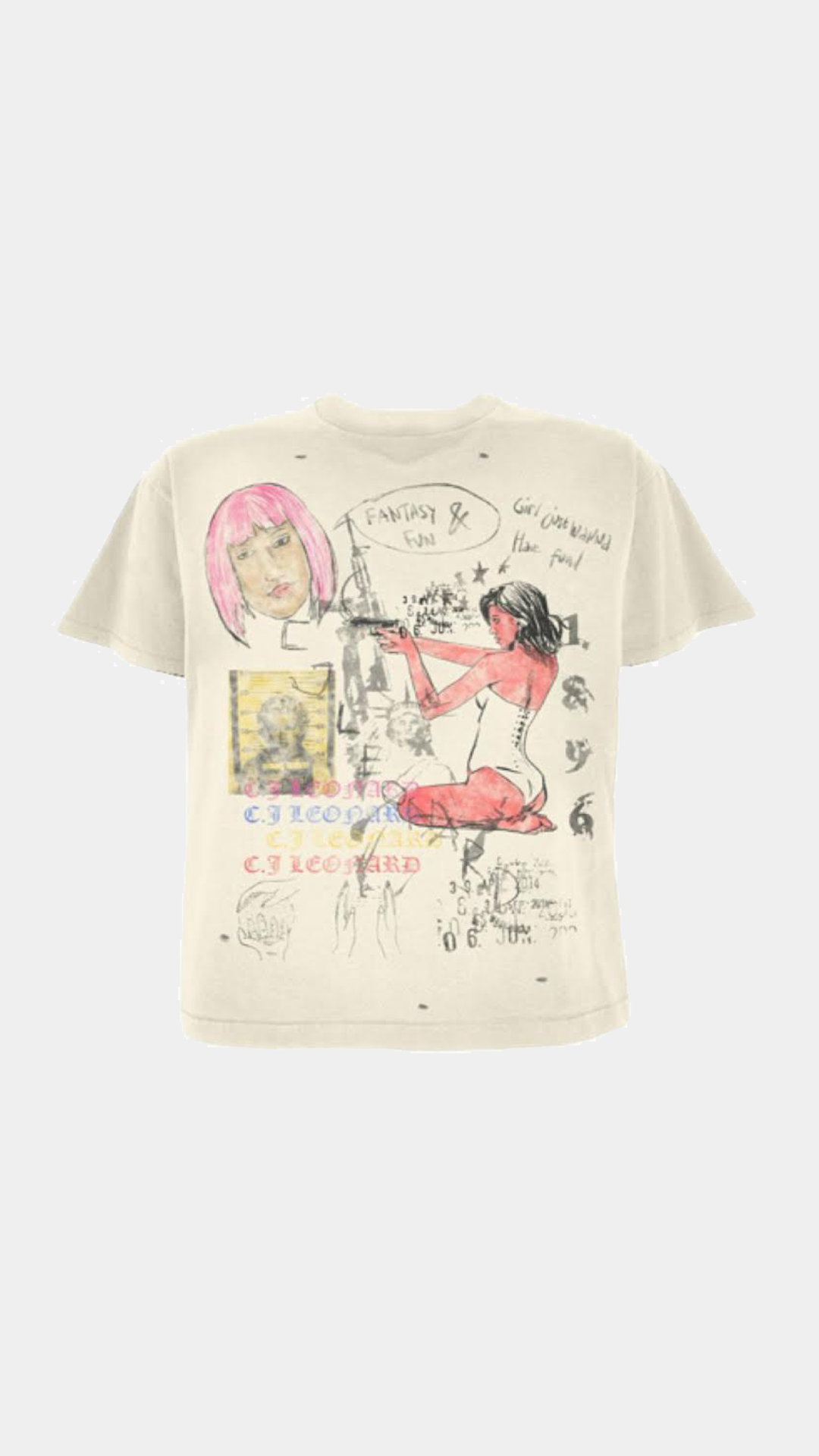 Tan Fantasy & Fun Tee