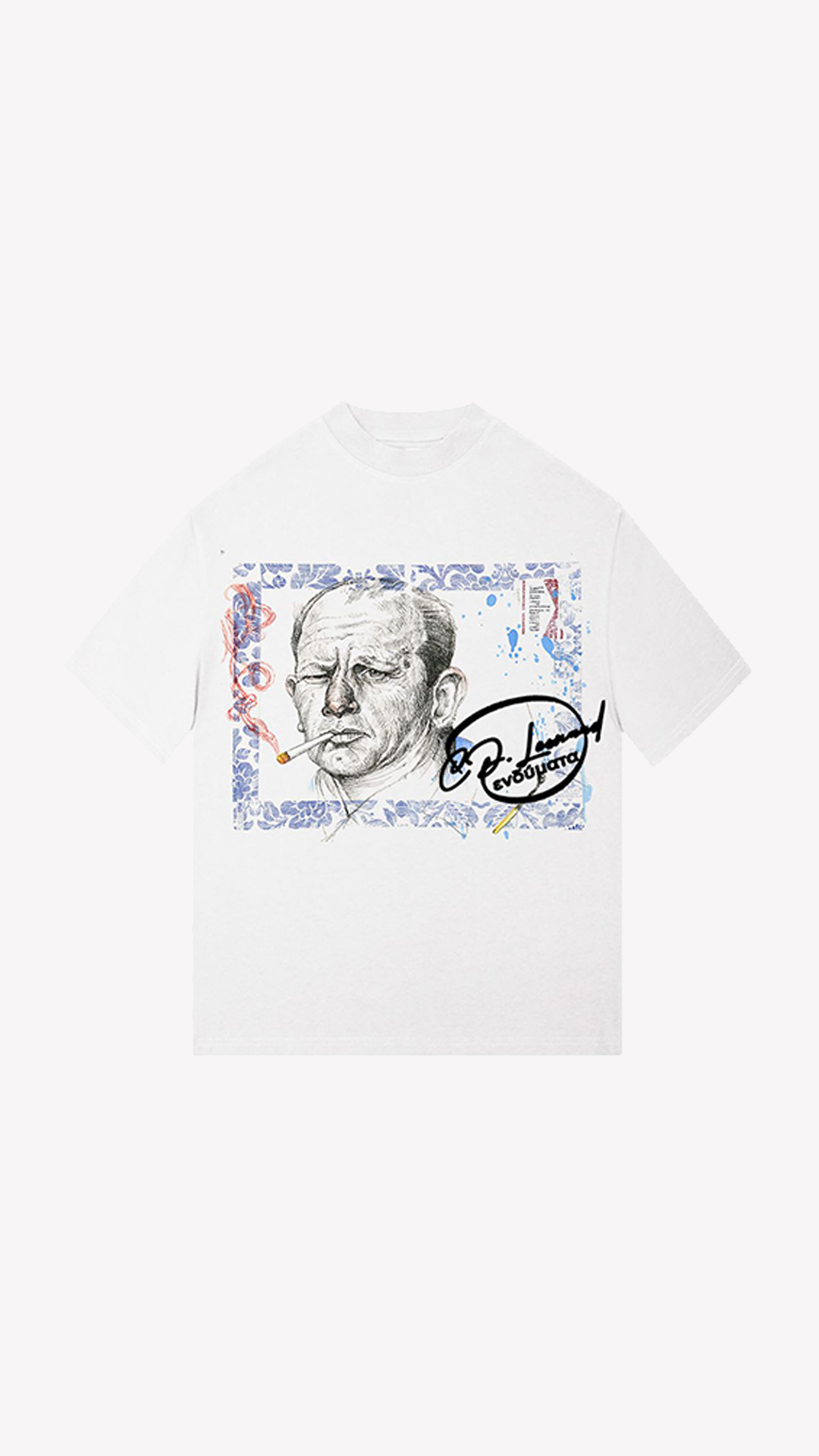 White Marl Tee