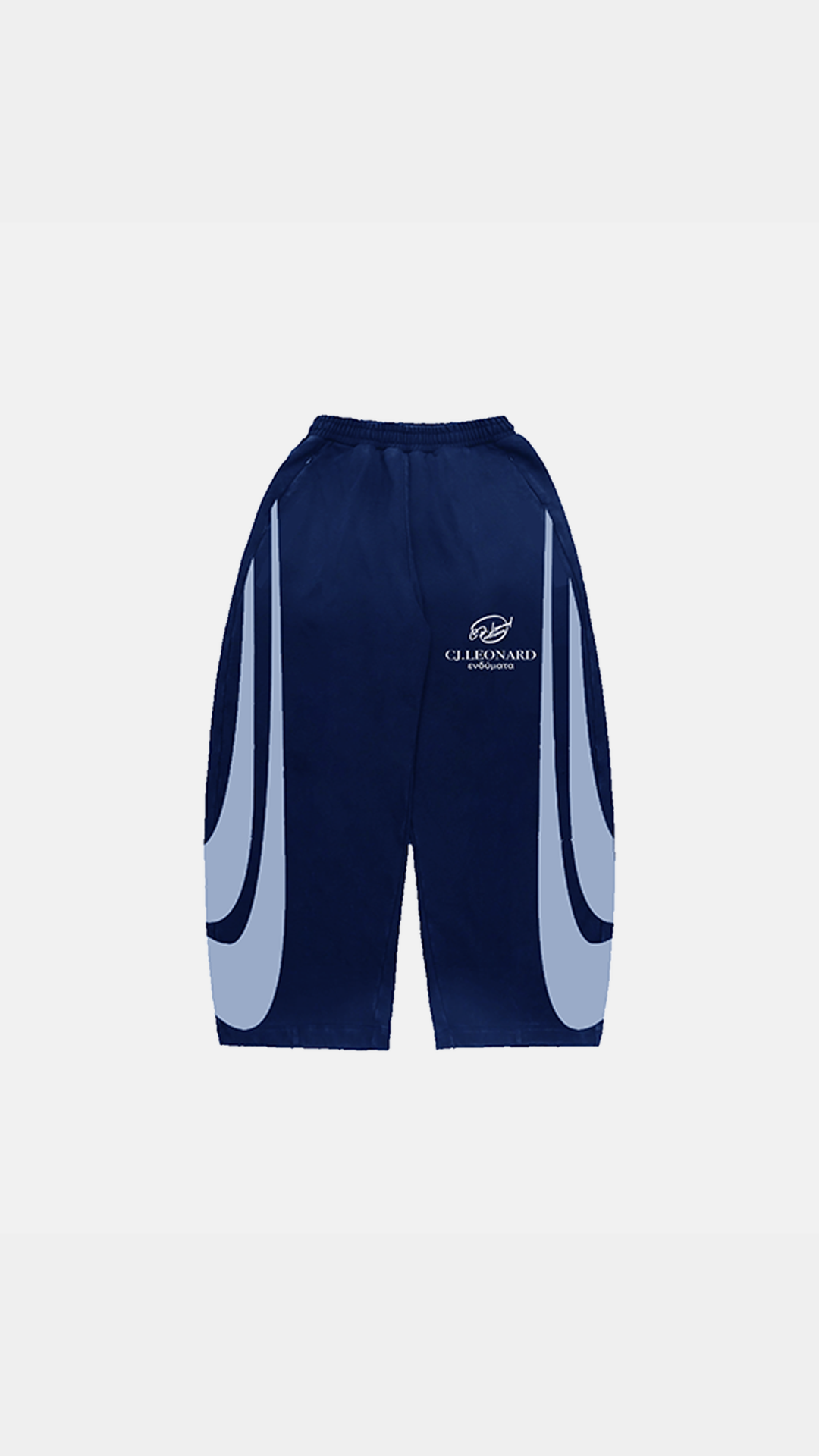 Navy Flared Sweat Pant