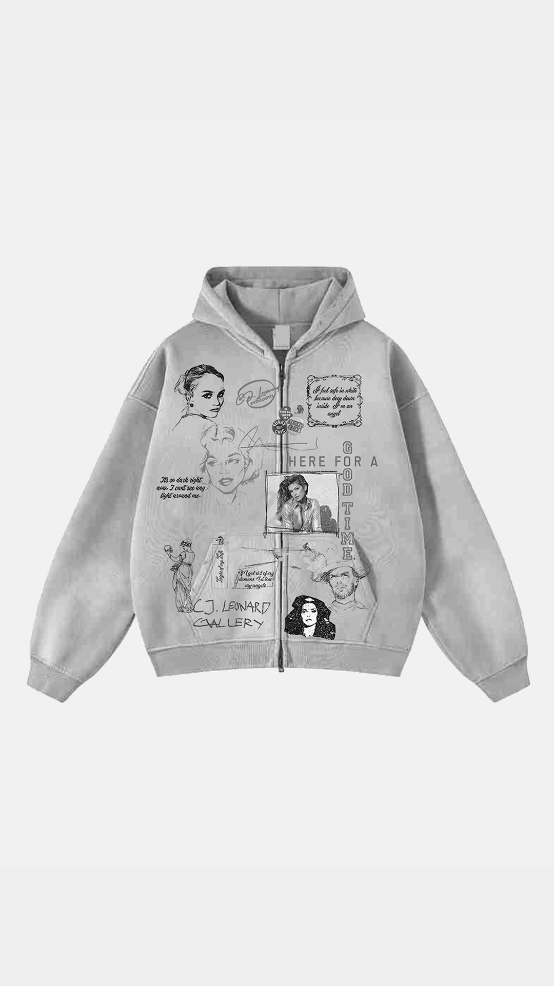 Grey For A Good Time Hoodie