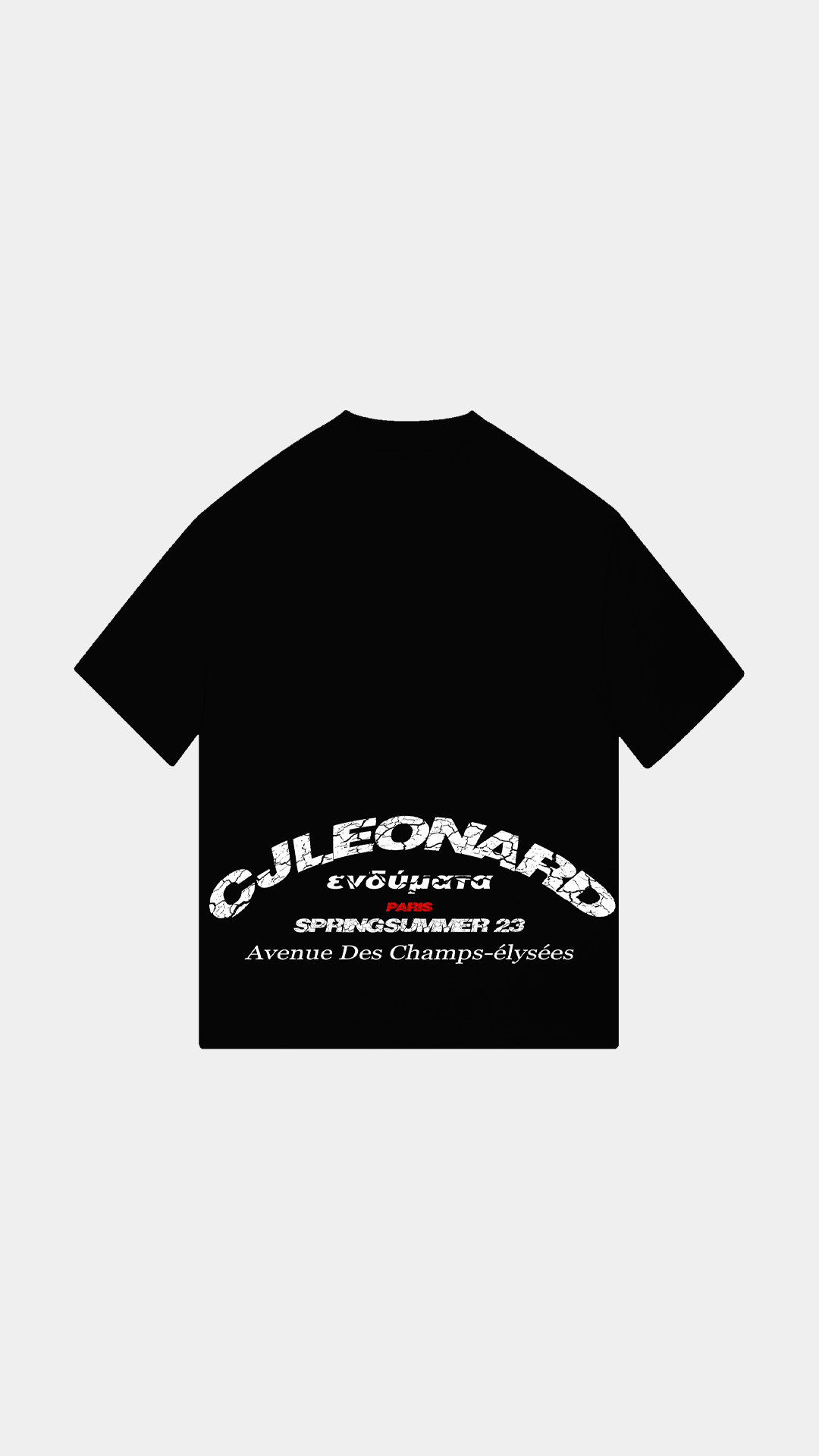 KID'S CJ.LEONARD BLACK TEE