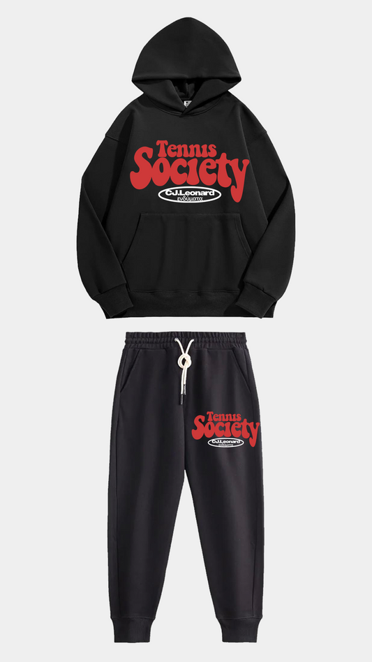 Black Tennis Society Sweatsuit