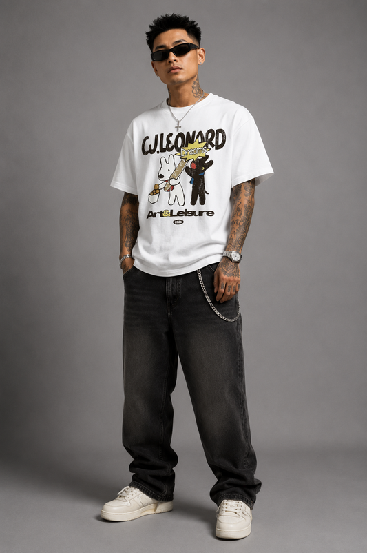 White Art & Leisure Tee