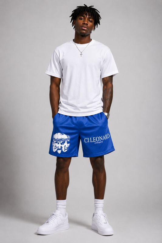 Blue Masked Shorts