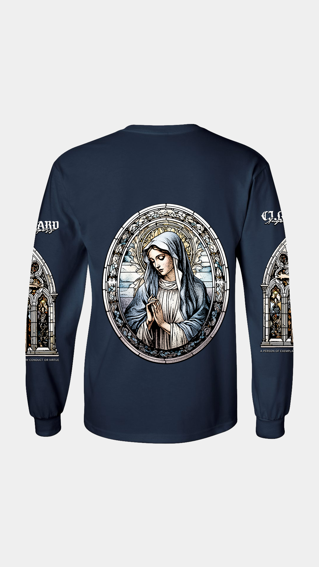 Navy Blue  Angels Keepers Long Sleeve Tee
