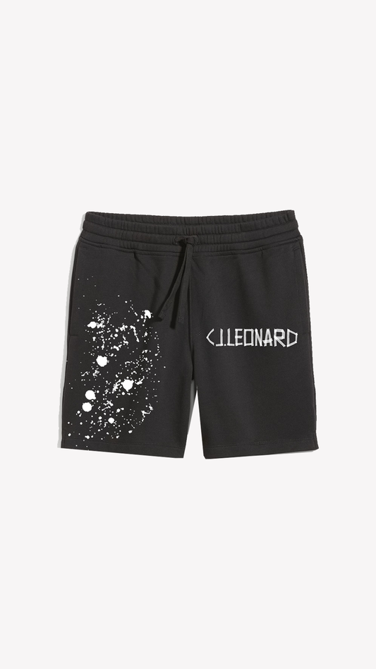 Black Splatter Shorts