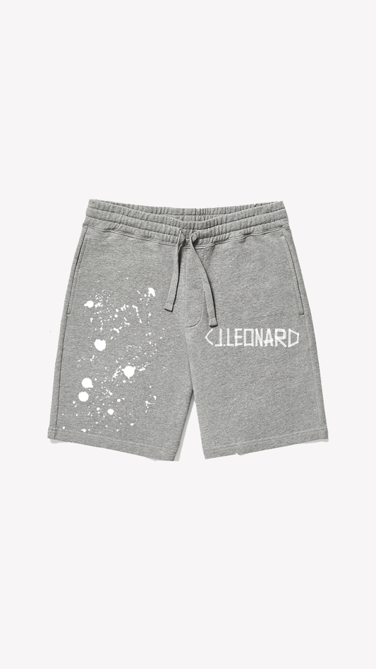 Grey Splatter Shorts