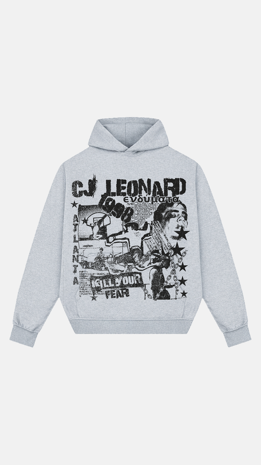 Grey K*ill Fear Hoodie