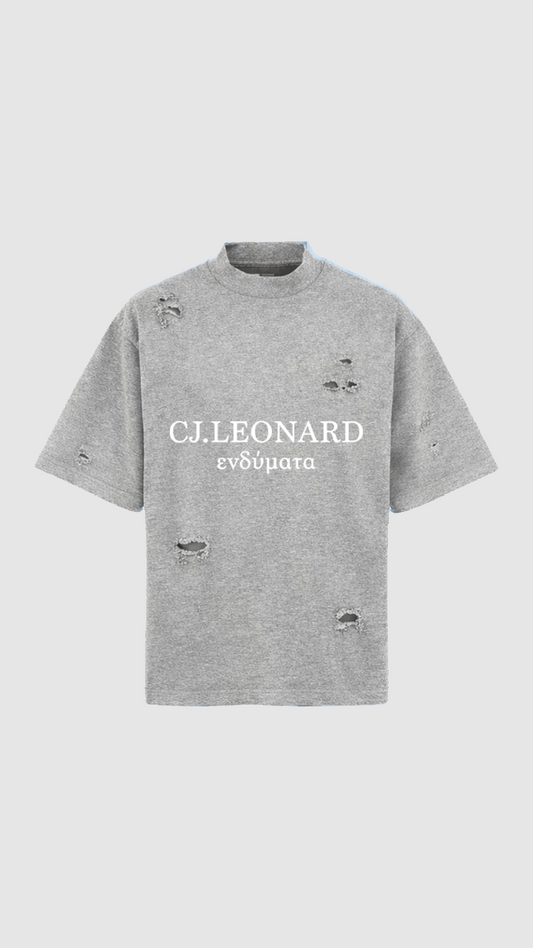 Grey Signature Distressed Tee