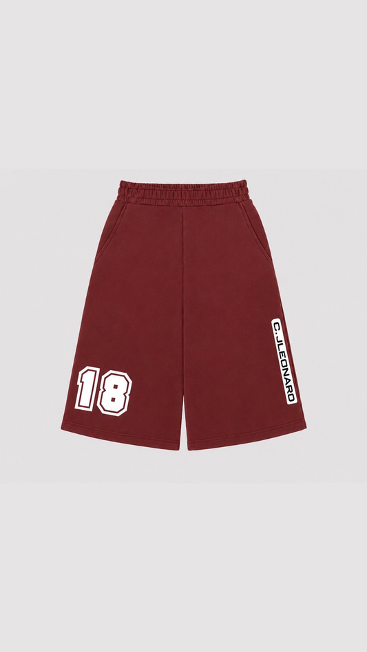 Burgundy 18 Shorts