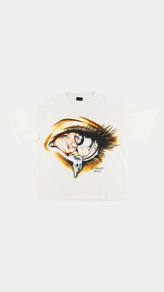 White Hidden Smile Tee