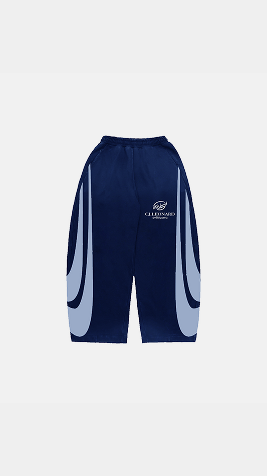Navy Flared Sweat Pant