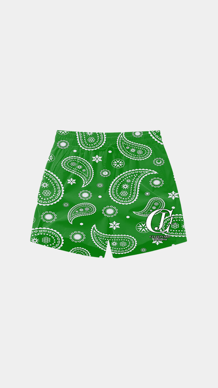 Green Creatives Mesh Shorts