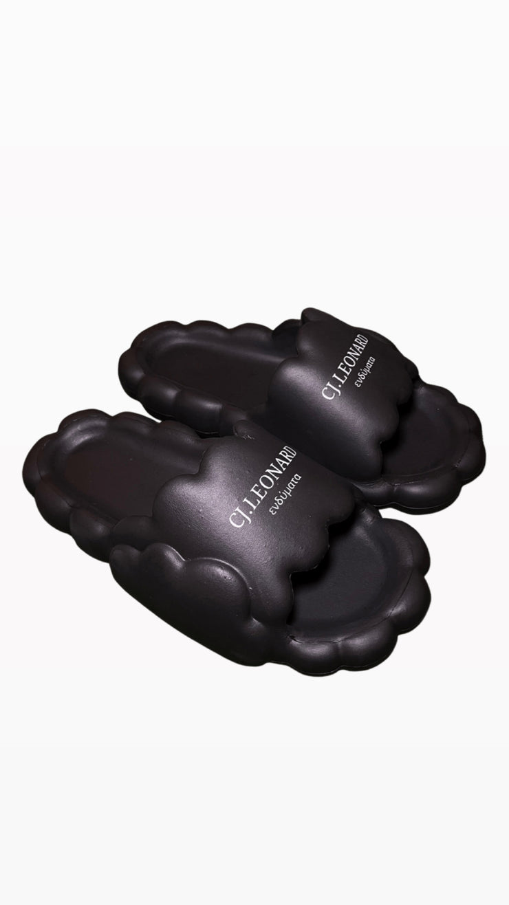 Black Bubble Slipper